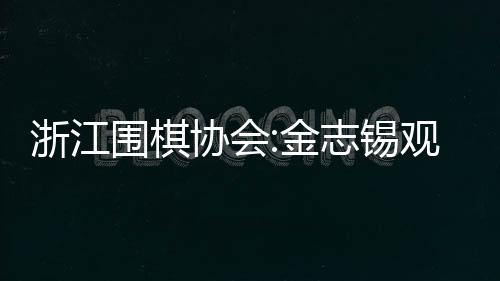 浙江围棋协会:金志锡观点是对众多基本权利的否定